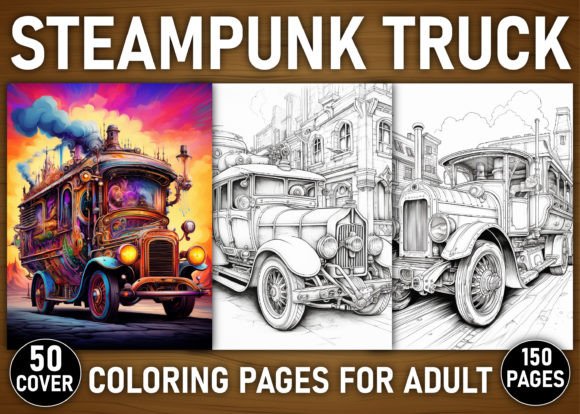150+ Steampunk Truck Coloring Pages: Industrial Art for Modern Brands
