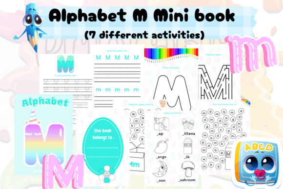Alphabet M Mini Book: A Hands-On Letter Learning Tool