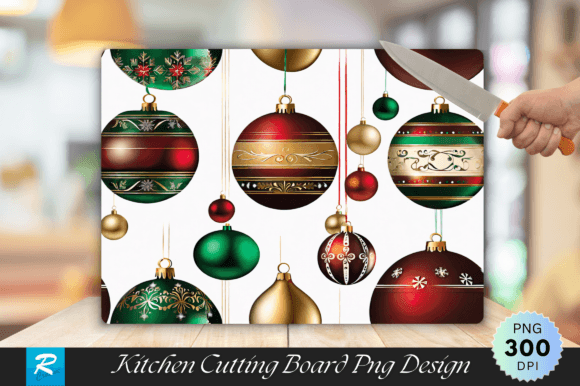 Christmas Ornament Engraved Cutting Board: A Designer's Festive Asset