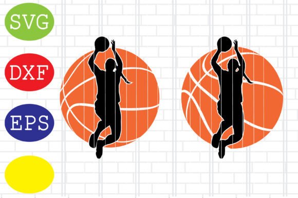 Dynamic Girl Basketball Players SVG Files for Your Designs