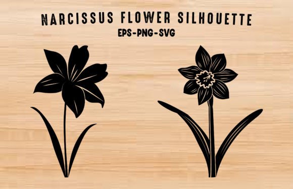 Elegant Narcissus Flower SVG Clipart for Timeless Designs