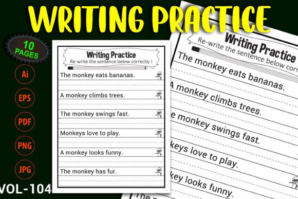 Mastering Early Literacy with Tracing Sentence Writing Worksheets