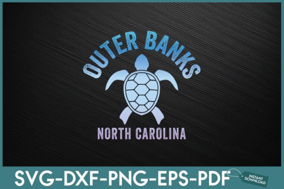 Outer Banks NC Beach Sea Turtle SVG: A Coastal Design Essential