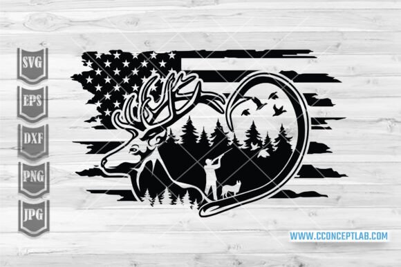 US Deer Duck Fish Hunting Svg: A Premium Font for Outdoor Brands